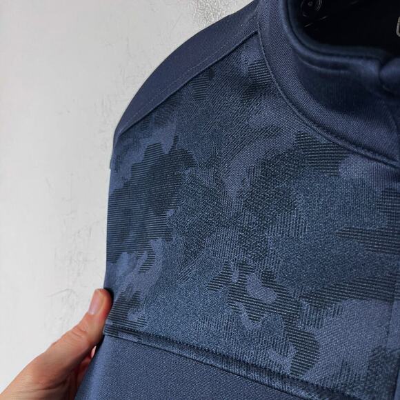 Pebble Beach Men Dry Luxe 1/4 Zip Performance Sweatshirt S Navy Blue Long Sleeve - Picture 3 of 8